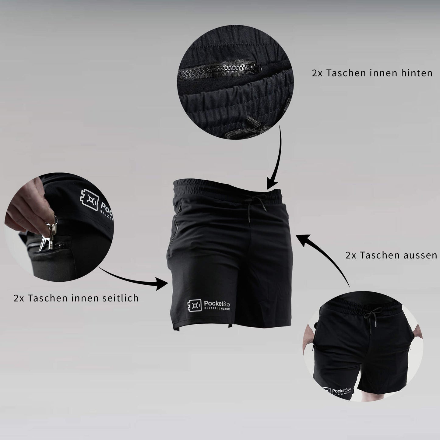 PocketBuxx - MaxSpace Taschen im Detail