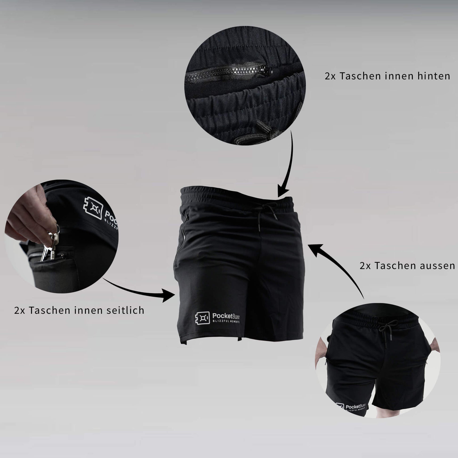 PocketBuxx - MaxSpace Taschen im Detail